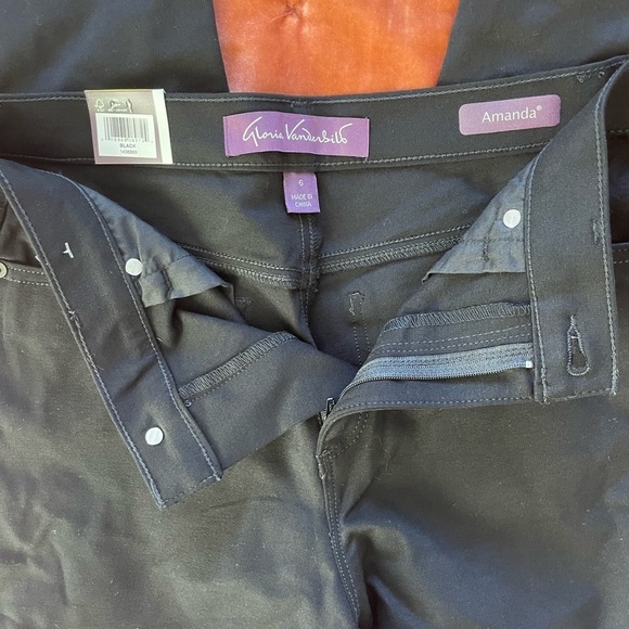 Gloria Vanderbilt | NWT Amanda Womens High Rise Slim Pants size 6 - Picture 12 of 12